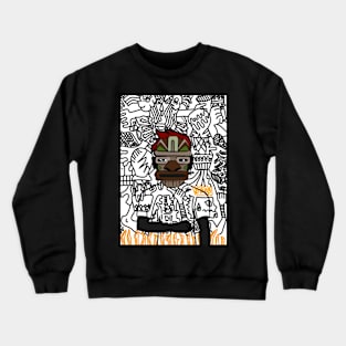 Intriguing MaleMask NFT - HawaiianEye Color and DarkSkin Color Fusion! Crewneck Sweatshirt